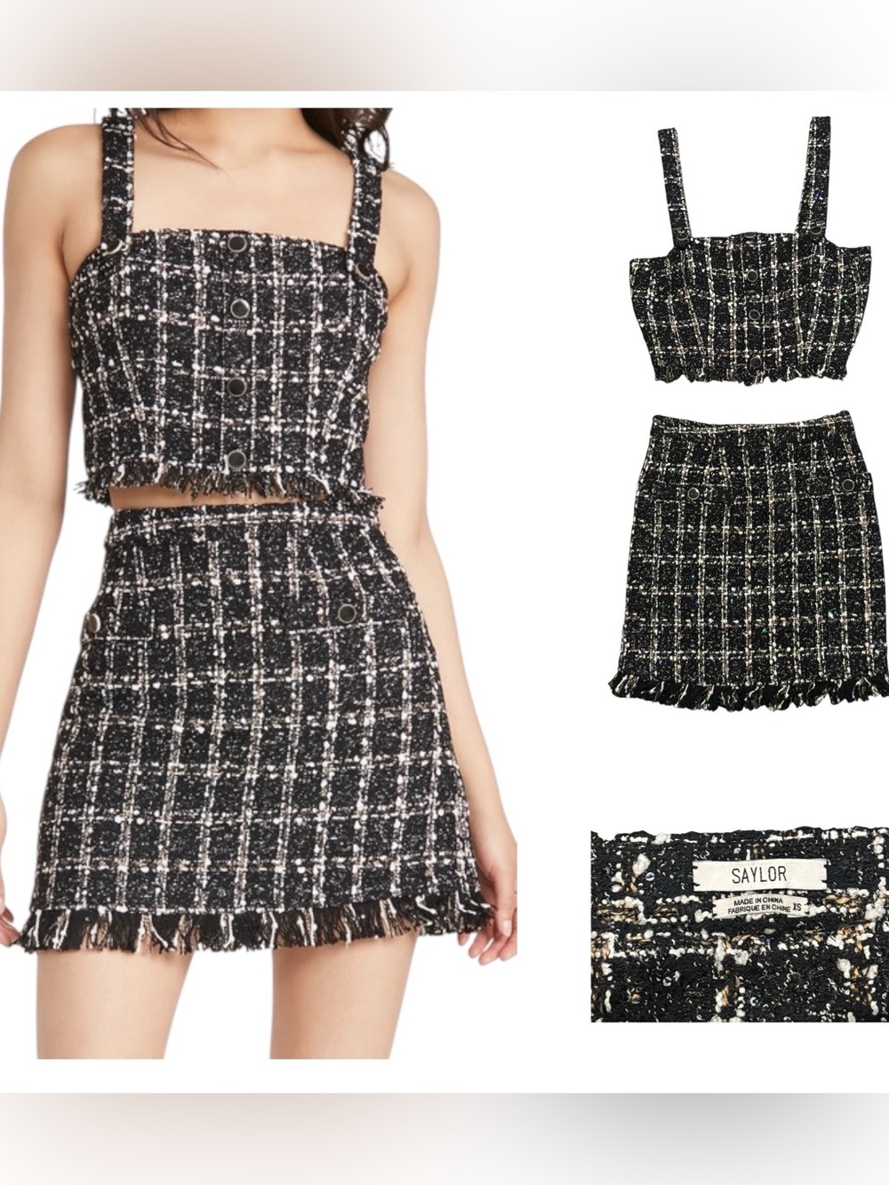 SAYLOR Garaham Tweed Two Piece Set